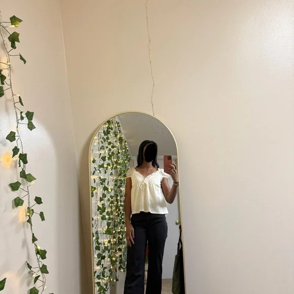 White Ruffle Top - Picture 2 of 6